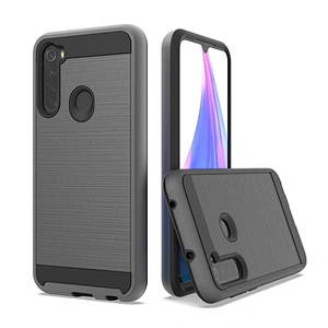 Best Selling Anti Slip Brushed Metal Surface mobile phone case For Mi Redmi Note 8 Pro Note 9