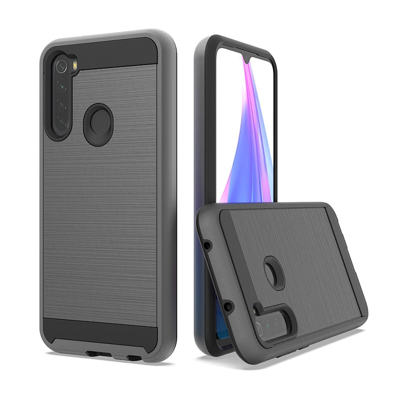 Best Selling Anti Slip Brushed Metal Surface mobile phone case For Mi Redmi Note 8 Pro Note 9