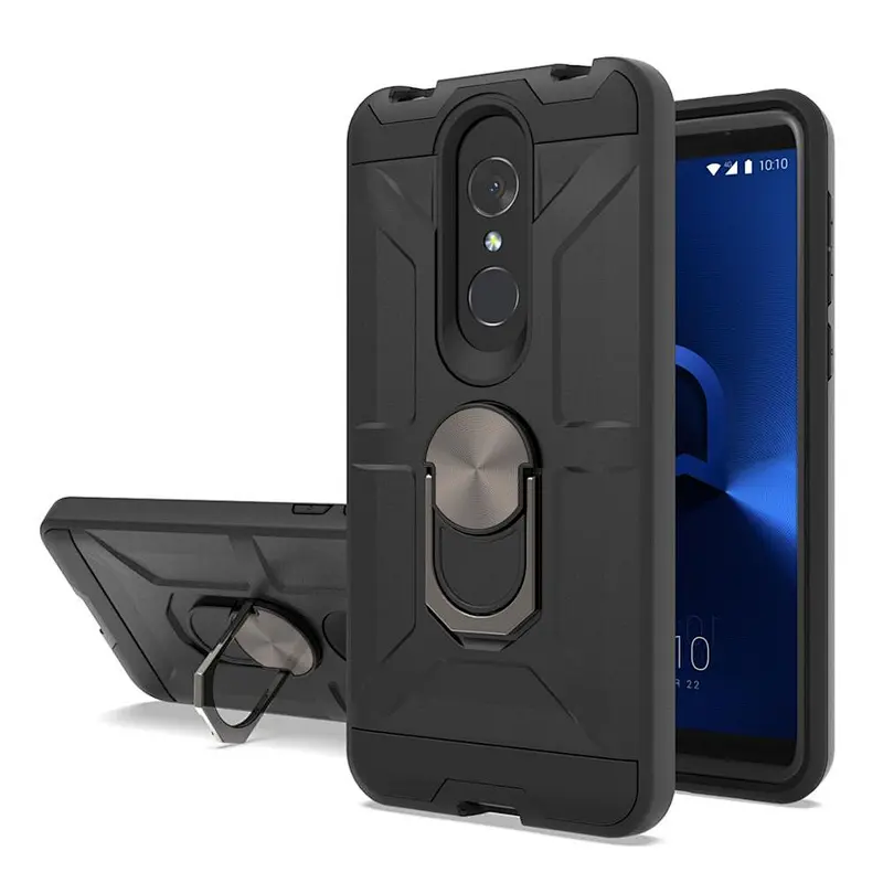 Hot sale phone cases for Alcatel 5052W shockproof mobile back cover with ring holder for Alcatel Revvl 2