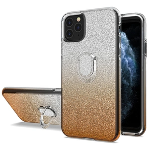 Women Flash Paper Glitter Bling Shiny with Ring Holder cell phone case For Mi Redmi Note 8 Pro Note 9s