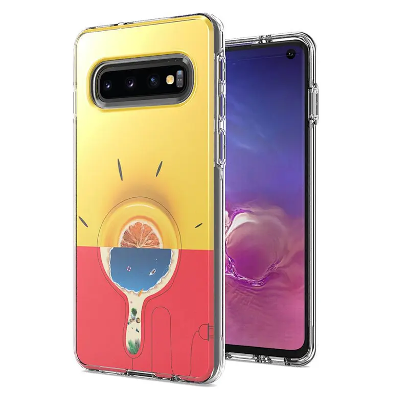 High Clear mobile phone cases for Samsung smart phone covers with Custom Image for Samsung S10