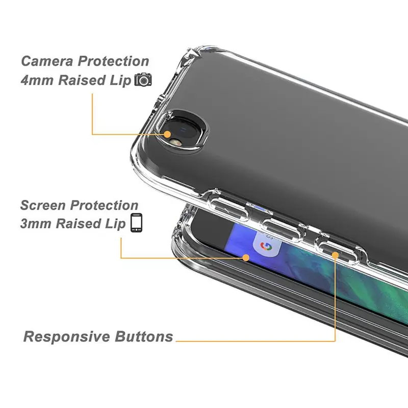 Shock Resistance phone case for redmi go tpu pc high clear phone accessories for redmi go