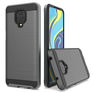 low price brushed metal phone cover accessories estuches celular for redmi note 9S 9 pro max