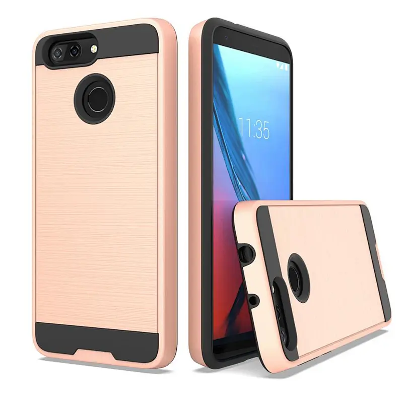 New model factory price Brushed metal case Cell phone case For ZTE Blade V9
