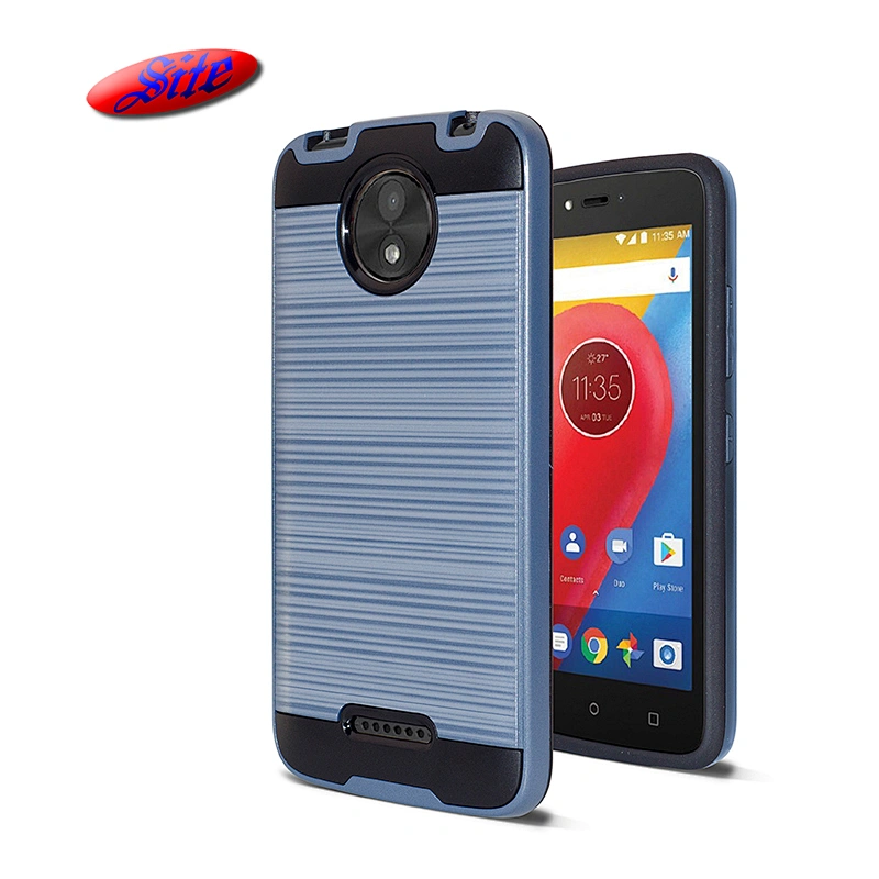 Wholesale Price Mobile Phone Combo 2 In 1 TPU PC Back Cover Stand For Moto C Plus Case