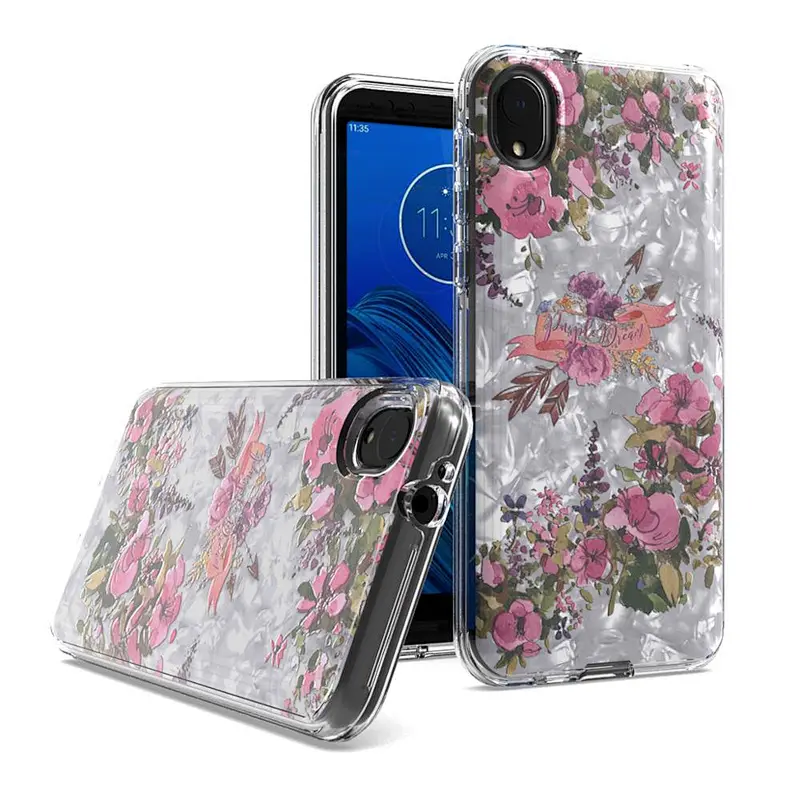 for Motorola E6 phone case shell paper phone cover,newest design phone back cover