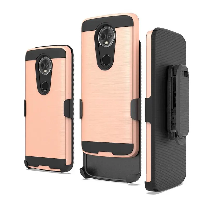 new design good price case with belt clip holster phone cover for Motorola MOTO E5 Plus G7 Power G7 Supra X5