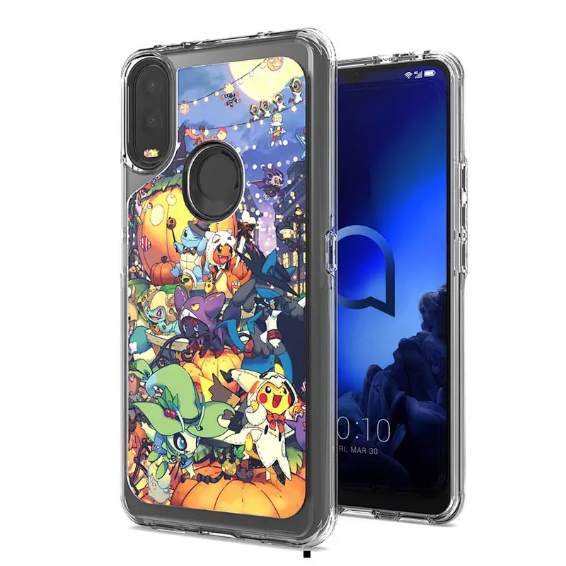 New design 3 in 1 case IMD Phone cover For Alcatel 3V