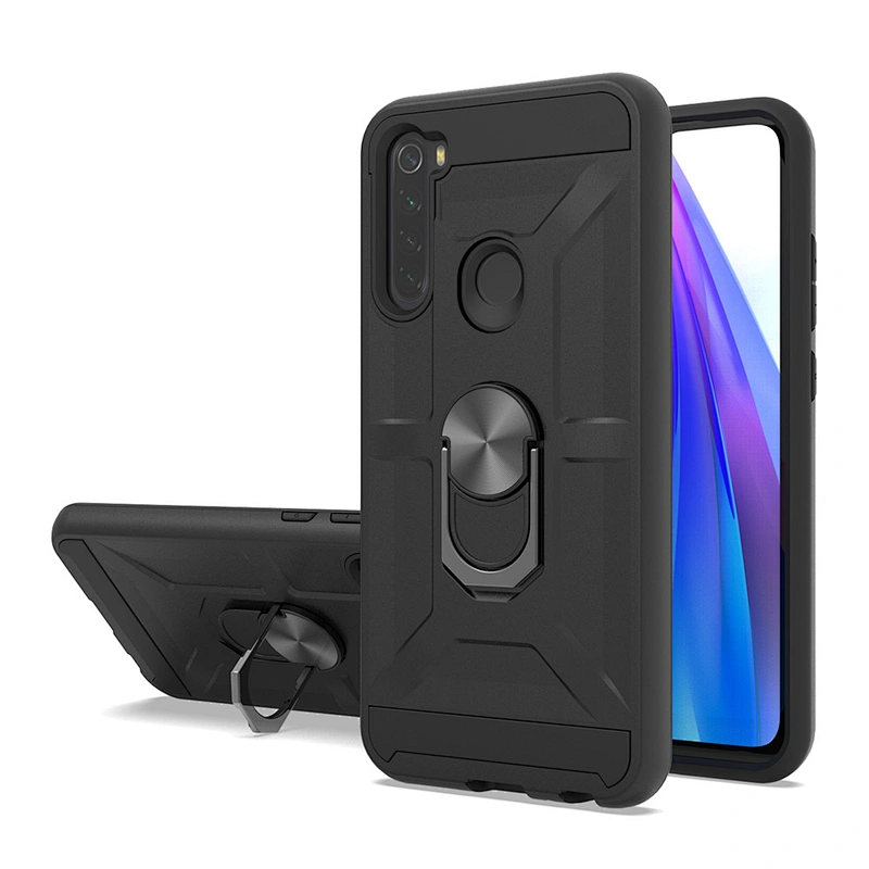 Anti Drop Custom Logo Rotation Ring Holder Kickstand phone case For Mi Redmi 8A Pro Note 9S