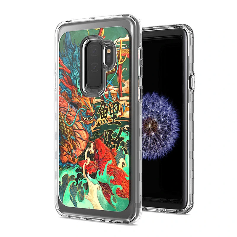 Hot-selling IMD design clear combo mobile phone cases luxury back covers for Samsung S9 Plus
