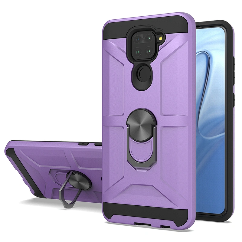 China manufacturer electroplated metal ring bracket phone case for Xiaomi Redmi Note 9