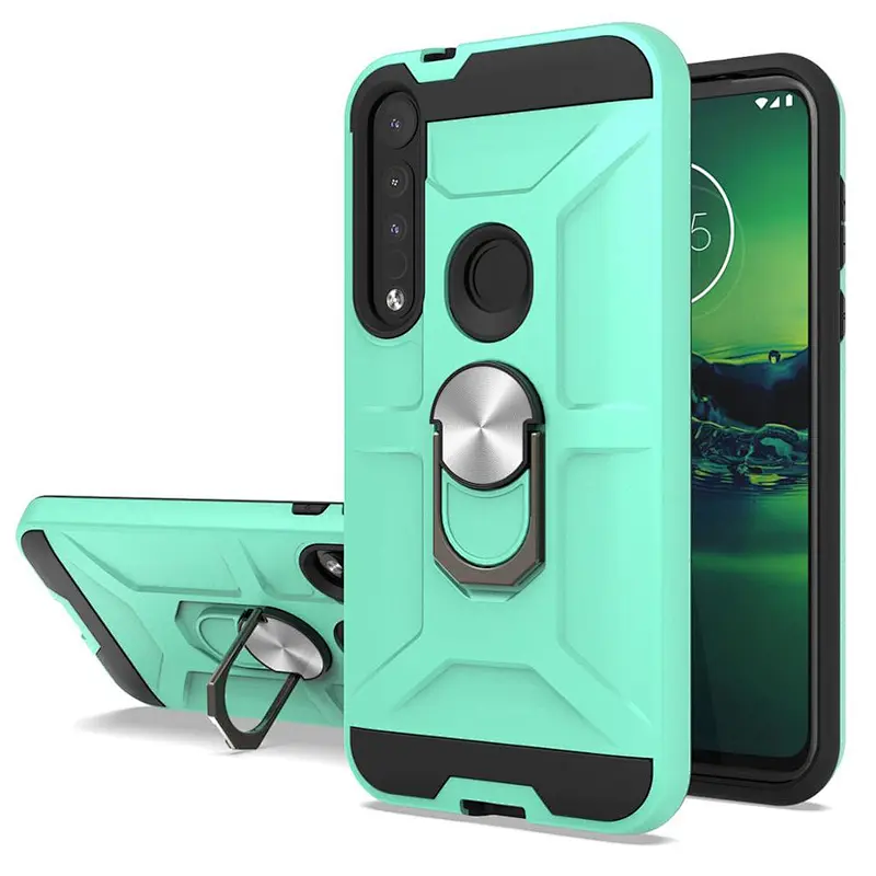 wholesale hot selling phone case with ring holder luxury phone cover for MOTO G8 Plus