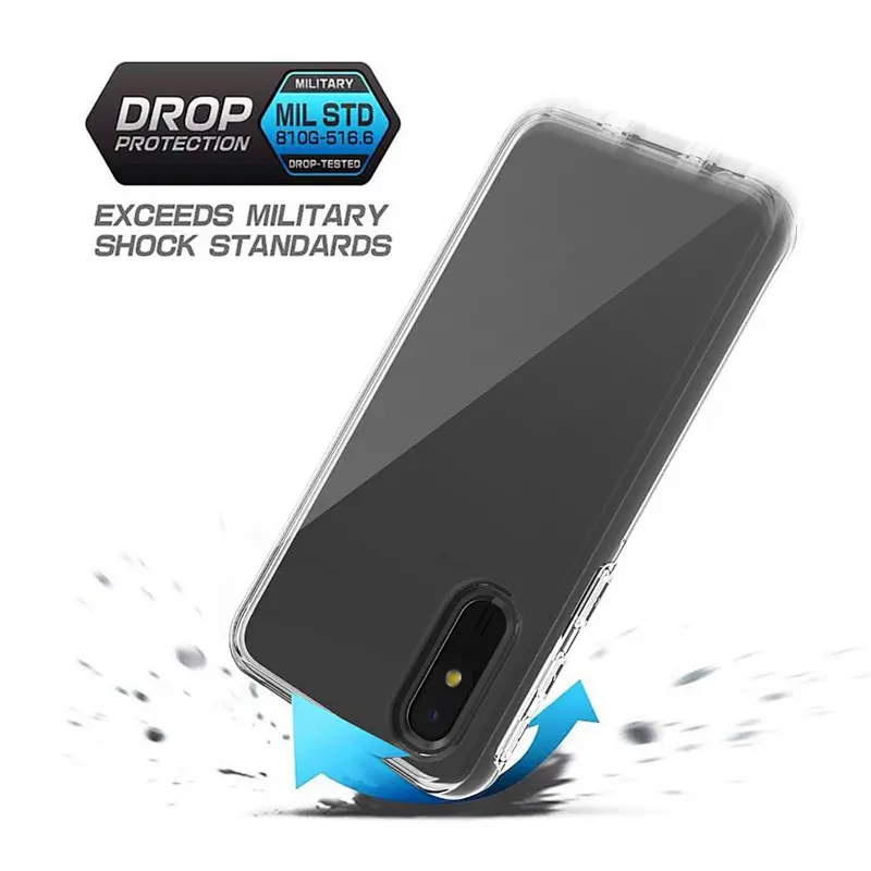 High quality shockproof back covers clear custom mobile phone bags for Samsung J2 Core J260