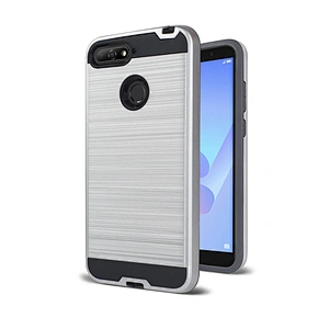 2020 No-slip Brushed Metal mobile phone cover For Huawei P40 Lite Y6P Y7P Y5P 2020