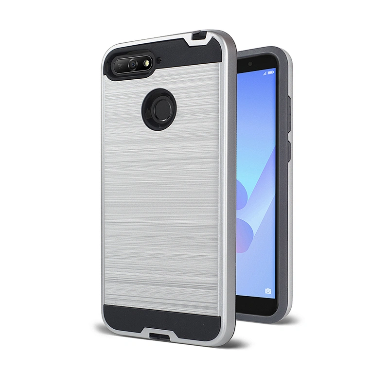 2020 No-slip Brushed Metal mobile phone cover For Huawei P40 Lite Y6P Y7P Y5P 2020