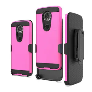 new design good price case with belt clip holster phone cover for Motorola MOTO E5 Plus G7 Power G7 Supra X5