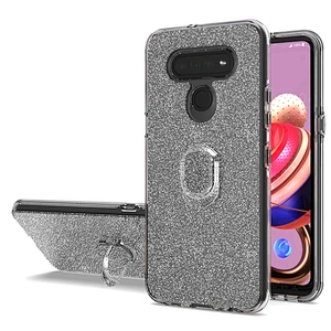 Glitter Bling Flash Paper Ring Holder Cell Case Phone Cover For Huawei P40 Lite Y6P Y7P Y5P 2020