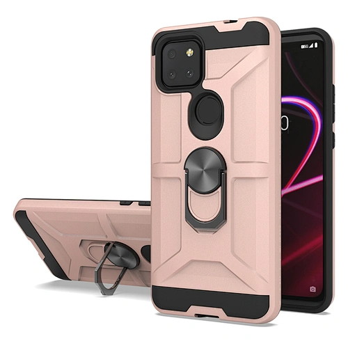 Rose Gold Hot Selling 360 Degree Rotation Ring Holder Phone Case For TCL revvl 4 Plus 5G