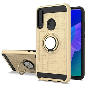 China factory glossy finish mobile phone case with 360 ring for Huawei P40 Lite E Y7P 2020