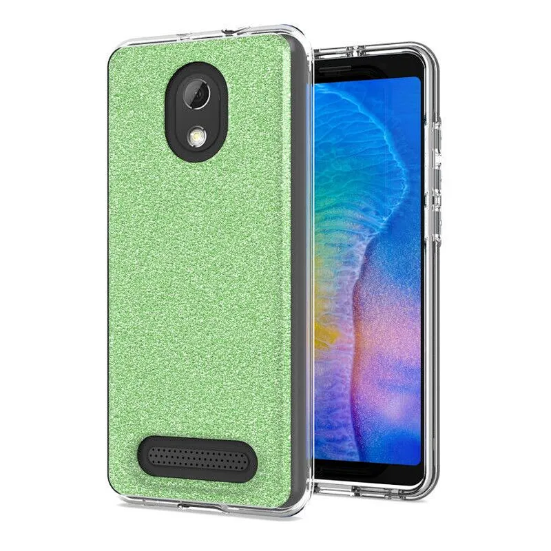 OEM ODM High clear transparent  3 in 1 bling glitter Phone Case For IPhone X/Xs 11 Pro Max