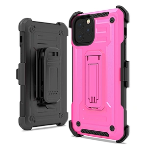 TPU PC Hybrid kickstand with belt clip holster phone case for iphone 11 in high quality for iphone 11 pro max