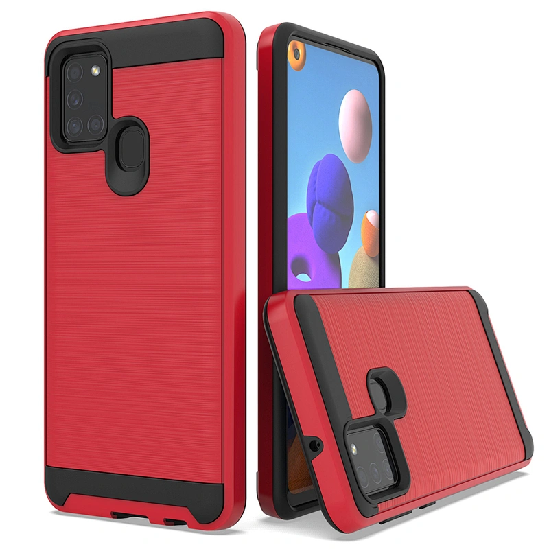 Wholesale Drawing Surface Heat dissipation TPU PC cell phone case For Samsung A11 A21 A71 A21S