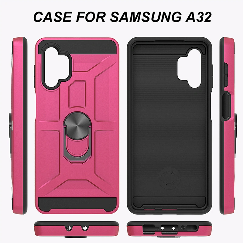 Shock Proof Back Cover Cellphone Ring Holder Stand Phone Case For Samsung A32 M51 M31