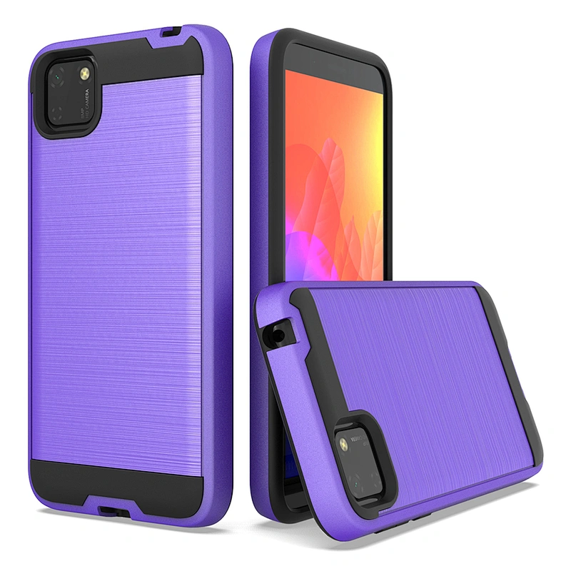 China manufacturer customized printing brushed metal phone case for Y5P Y6P Y7P 2020