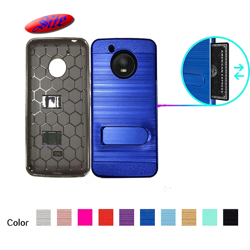 new design Hybrid Phone case with stand holder phone cover for Motorola Moto E4 Plus