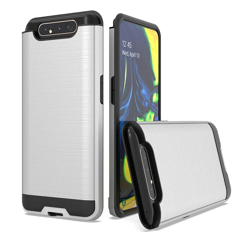 Amazon Brush Metal Mobile Back Cell Phone Case Cover For Samsung A80 A60 A40 Note 10 Plus 5G +5G