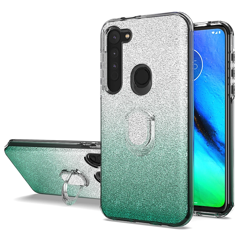 Sitemail factory wholesale custom clear case with ring holder back cover case for Motorola G stylus G8 power G8 plus