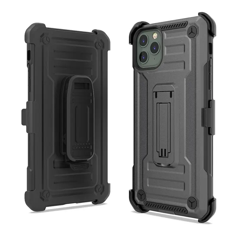 Anti-drop Belt Clip Holster Guard Kickstand Phone Case for iPhone 11 Pro Max