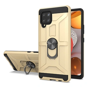 Hot In America Armor Cover Magnetic Metal Ring Stand Cell Phone Case For Samsung A42 5G S30 Plus Ultra