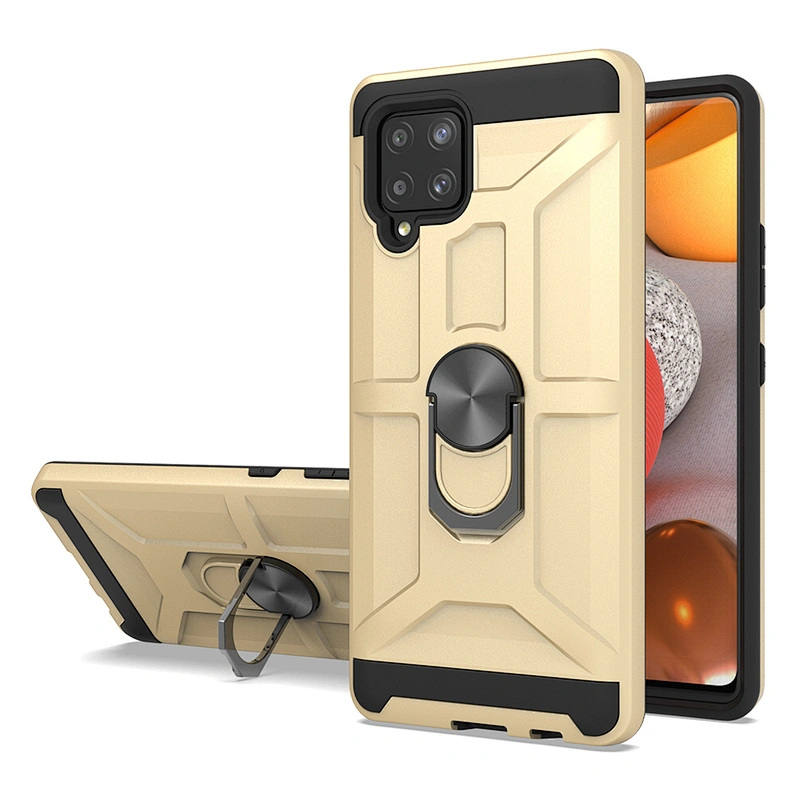 Hot In America Armor Cover Magnetic Metal Ring Stand Cell Phone Case For Samsung A42 5G S30 Plus Ultra