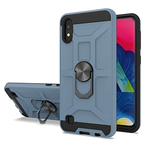 Soft tpu hard pc matte finish back cover phone case with ring for Samsung M10 A10 A11 A21 A31 A21S