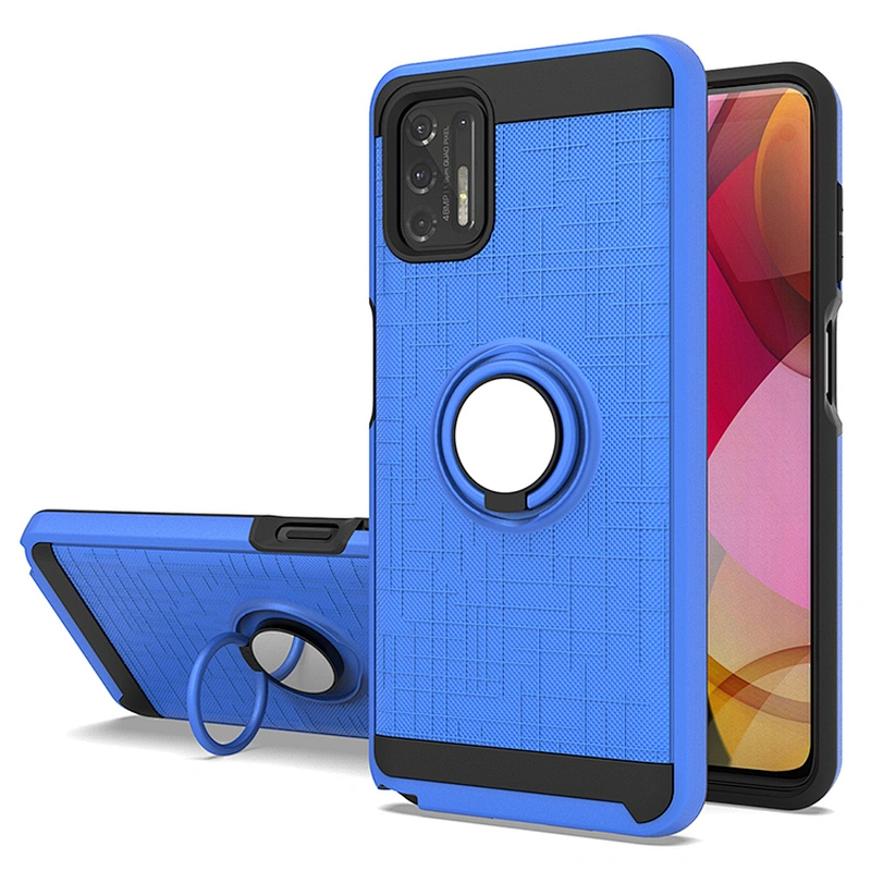 Classic 360 Degree Phone Case Back Cover With Ring Stand For Motorola G Stylus 2021 Power Play E7