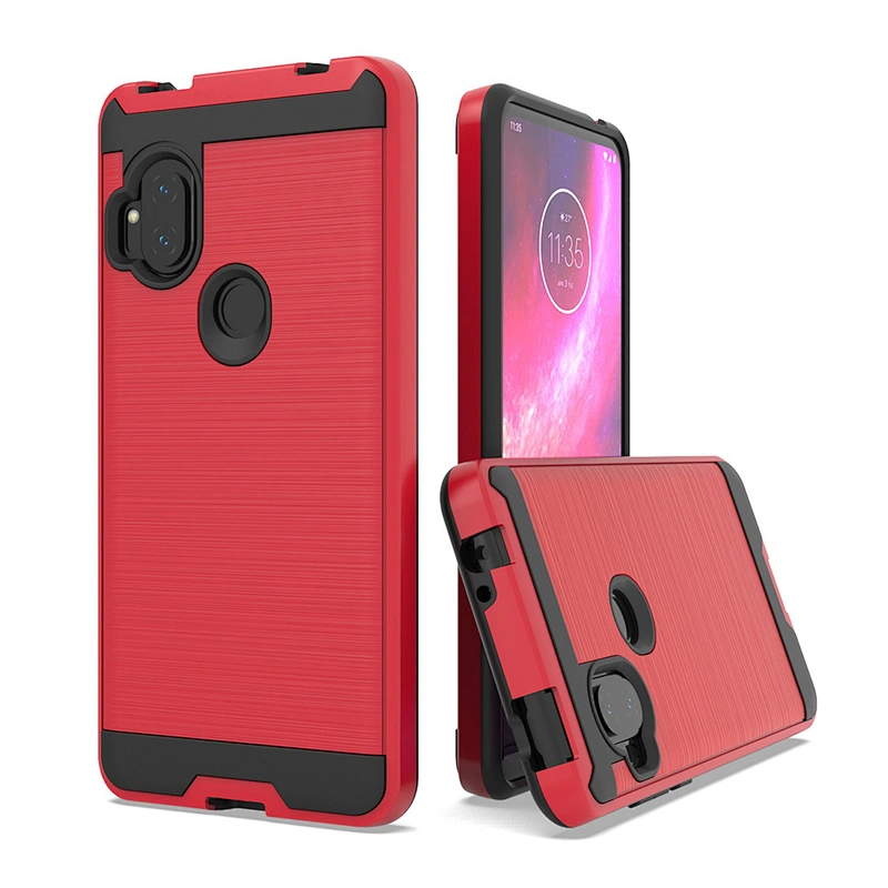 Double layer protector custom printed mobile case cell phone accessories for Motorola One Hyper