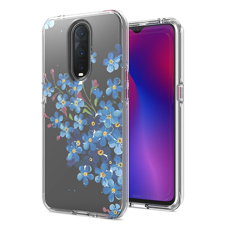 Best seller custom design ultra clear tpu pc 2 in 1 combo phone case for Oppo R17 Pro