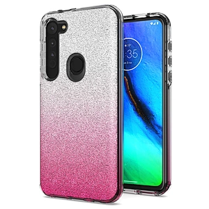 Latest universal Gradient Glitter Shiny mobile cell phone covers For Motorola E6 Plus Play One Hyper E6S