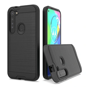 Protection Prevent-slip Brushed Metal TPU PC phone Cover For Motorola Moto E7 G8 G8 Power lite E6S