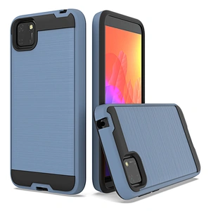 2020 Brushed Metal Surface Customised Logo Phone Cover For Huawei P40 Lite Y6P Y7P Y5P 2020