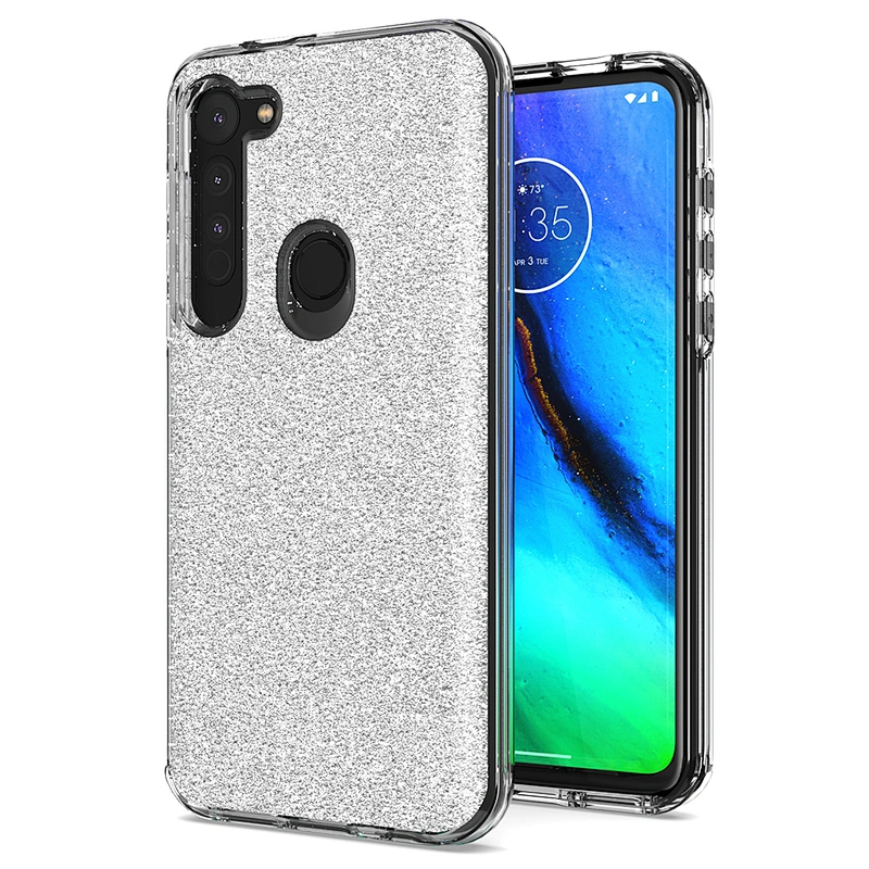 Customized Pattern Gradient Glitter shell phone case For Motorola Moto G8 E7 G8 Power lite E6S