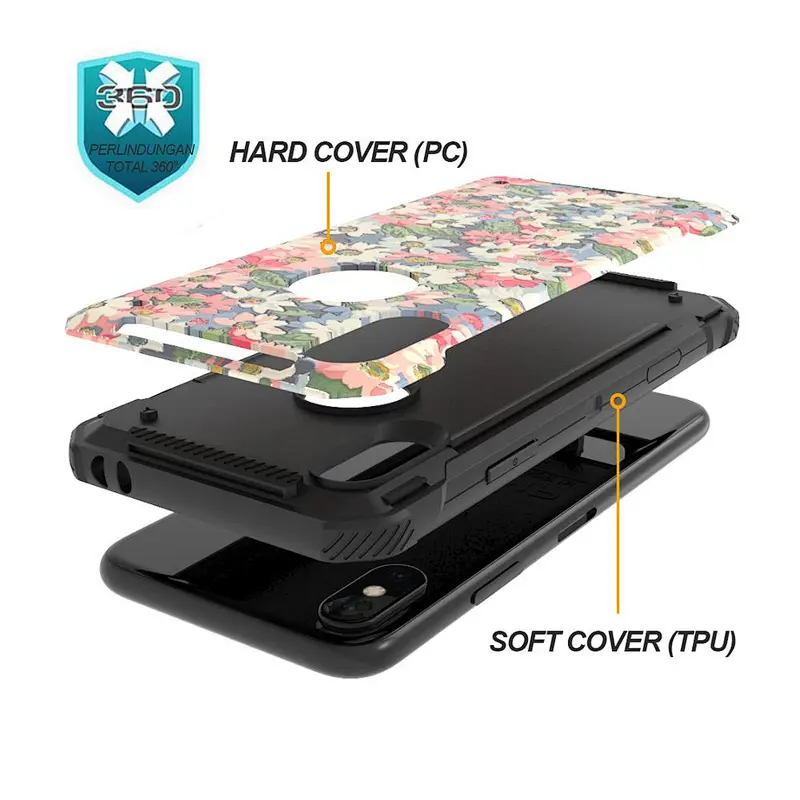 New Design Luxury Mobile Accessories for Iphone X Fashionable Phone Case with OEM Printing for Iphone XS