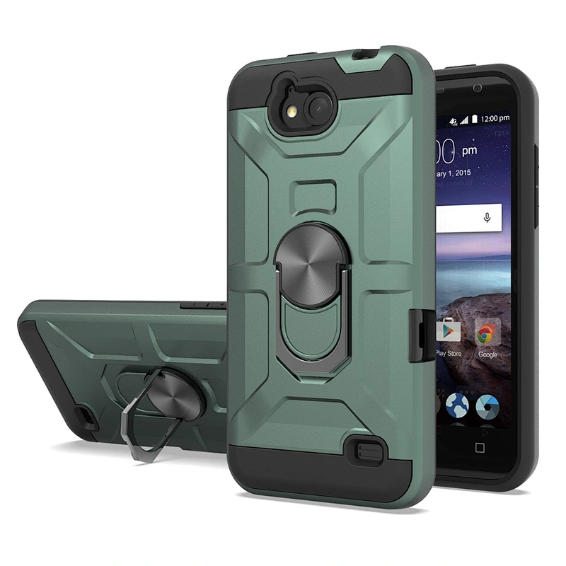 Heavy Duty Protection Kickstand Flexible Ring Holder phone case For ZTE A970 A530 Z812 Z958 X4