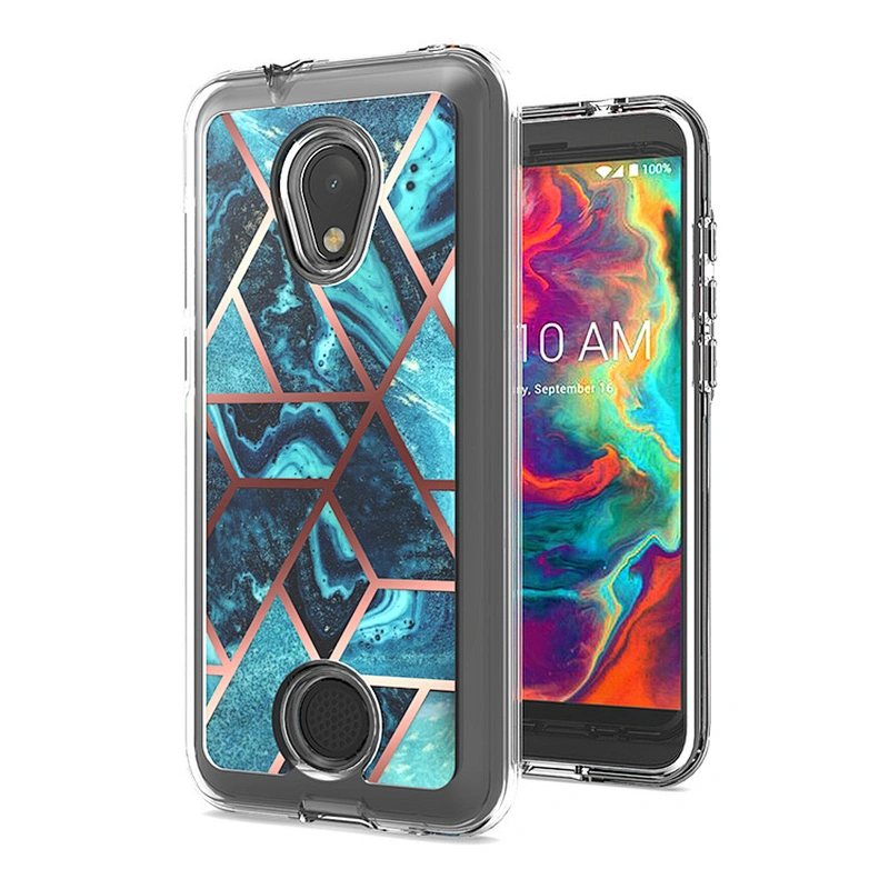 Hot selling Colorful design Printed TPU PC 2 IN 1marble phone case For Coolpad legacy S