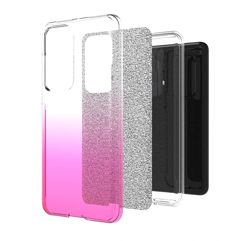 Custom Ultra Clear Crystal Shinning Bling Glitter Phone Case For Huawei Y6S Y7S Y9S Nova 5T P40 Y5P Y6P Y7P