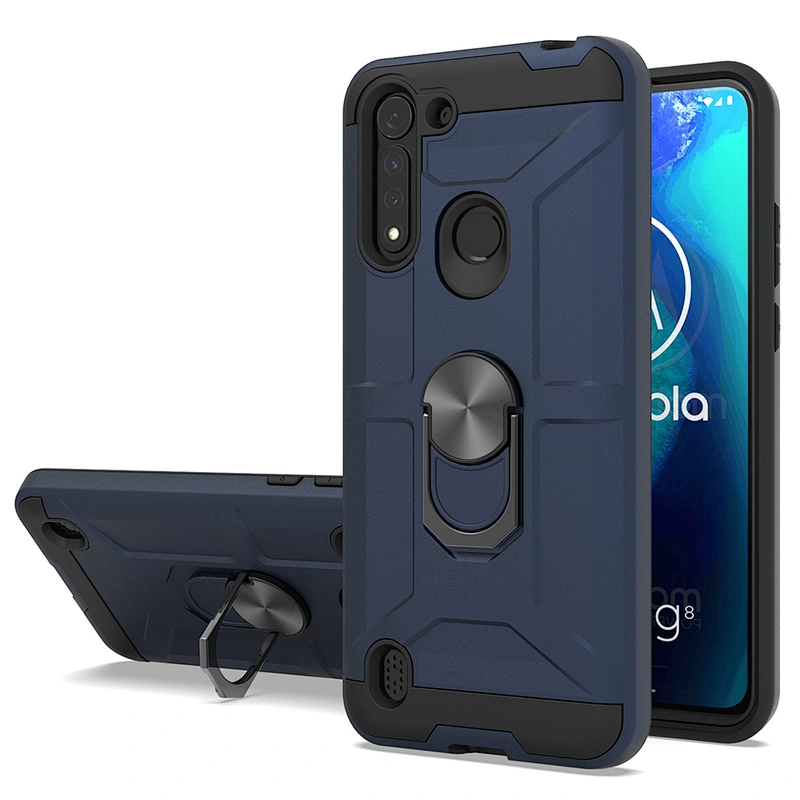 Shockproof Rotation Ring Holder Phone Covers For Motorola Moto G Fast E7 G8 Power lite E6S