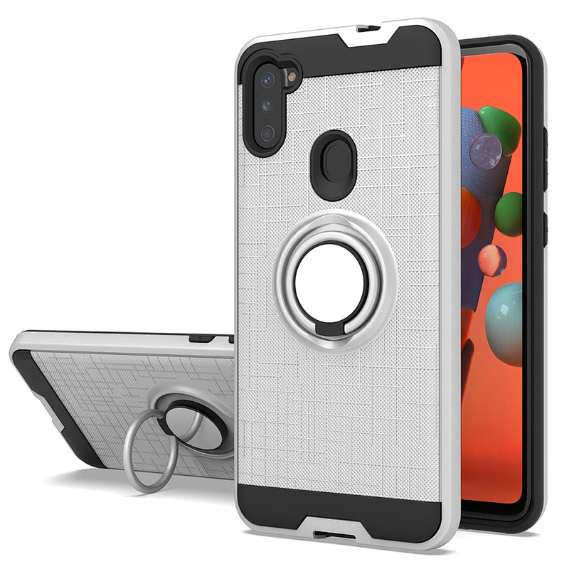 Multi Functional 360 Degree Ring Holder Stander Shockproof Mobile Back Covers For Samsung A11