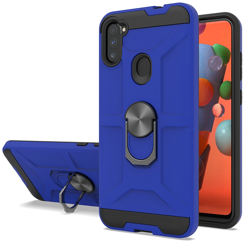 Keep your screen safty 2 in 1 phone case with ring for Samsung Galaxy A11 A21 A51 A71