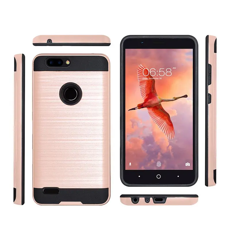 Best Seller Mobile Phone Case, Double Layer Back Cover with Brushed Texture for Huawei P10 Lite